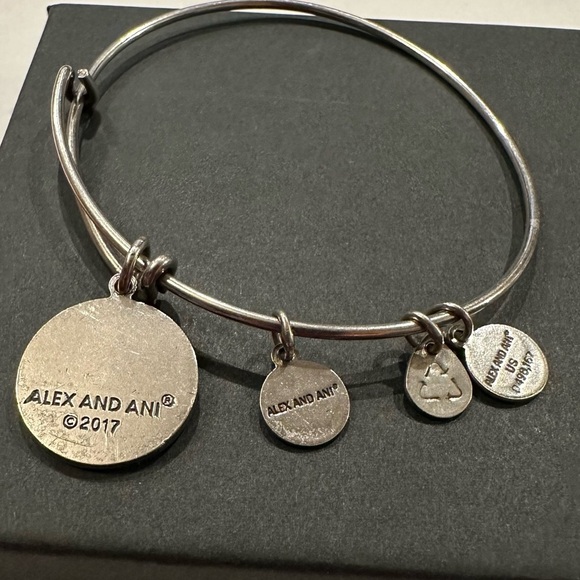 Alex and Ani “A” Charm Expandable Bracelet - Picture 2 of 4